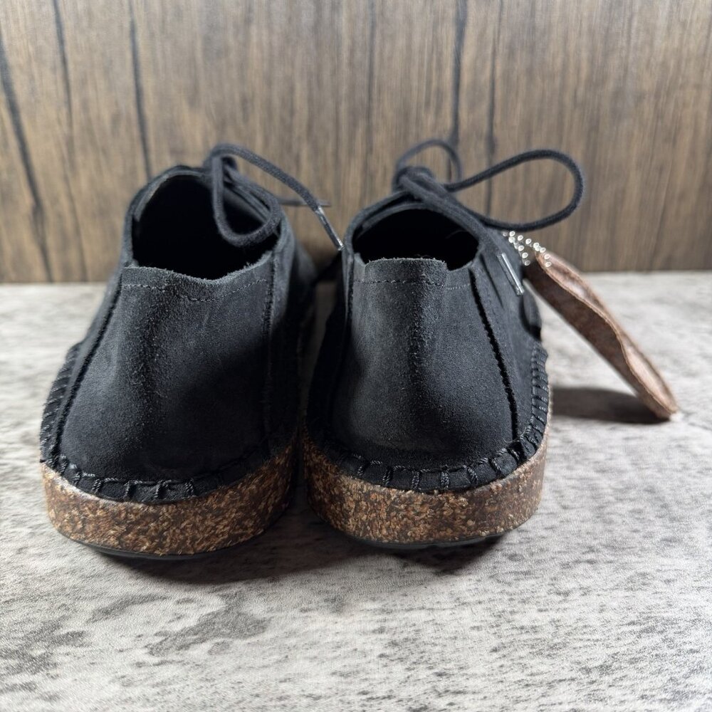 Birkenstock Gary Black Suede Leather Lace-Up Derby Shoes Women's Size 36 US 5 - Picture 6 of 9